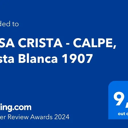 Casa Crista - Calpe, Costa Blanca 1907 *